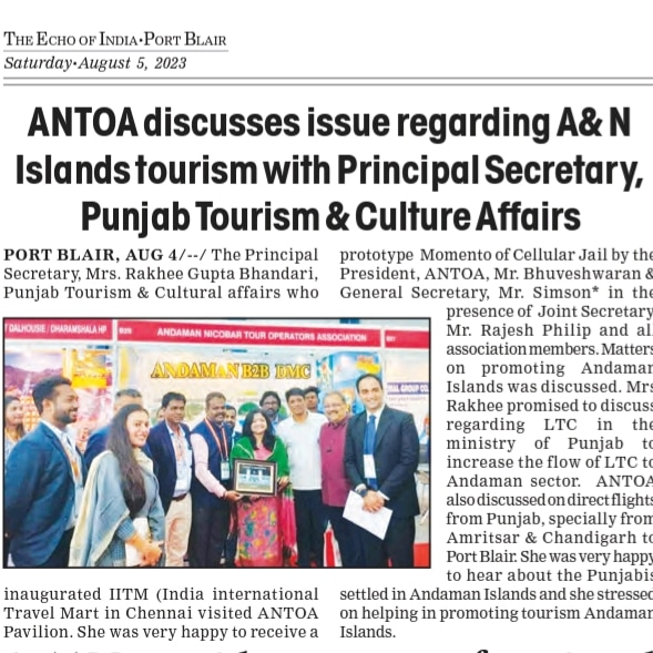 ANTOA Punjab tourism meeting